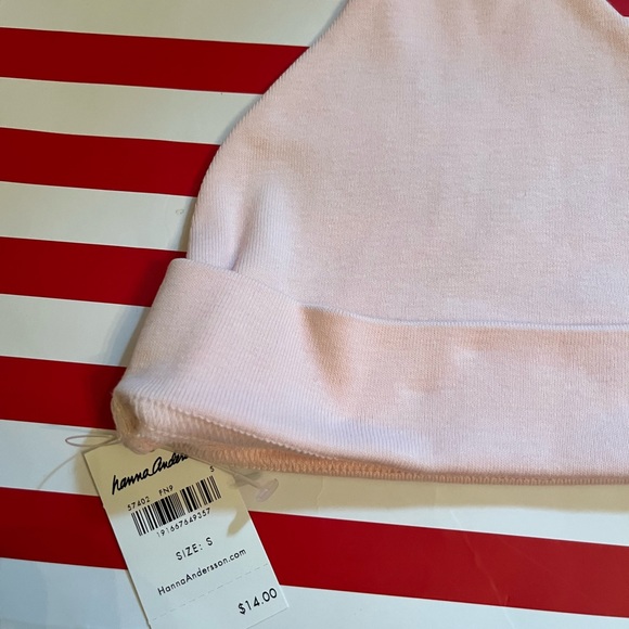 BABY KIDS HANNA ANDERSON TOP KNOT BEANIE PINK NWT - Picture 6 of 12